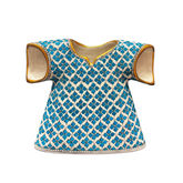 20cm quartz caftan with seljuks geometrical turquoise clover pattern