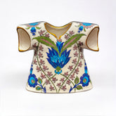 20cm iznik quartz kaftan with Floral Pattern