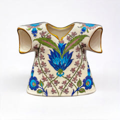20cm iznik quartz kaftan with Floral Pattern