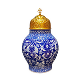 35cm quartz vase with iznik rumi and babaNakkash pattern