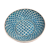 28cm quartz bowl with seljuks geometrical clover pattern