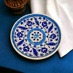 25cm Quartz bowl with basil flower iznik pattern
