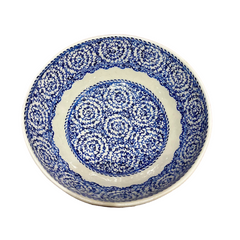28cm Quartz bowl with iznik tugrakesh goldenhorn pattern