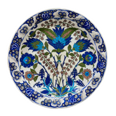 35cm quartz plate with iznik damascus pattern