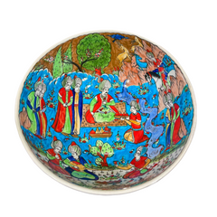 30cm quartz deep bowl with Ottoman classic tomb of suleiman Miniature pattern