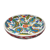 30cm quartz bowl with iznik floral pattern