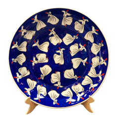 40cm Quartz Plate with whirling Dervish Pattern