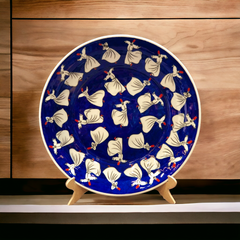 40cm Quartz Plate with whirling Dervish Pattern