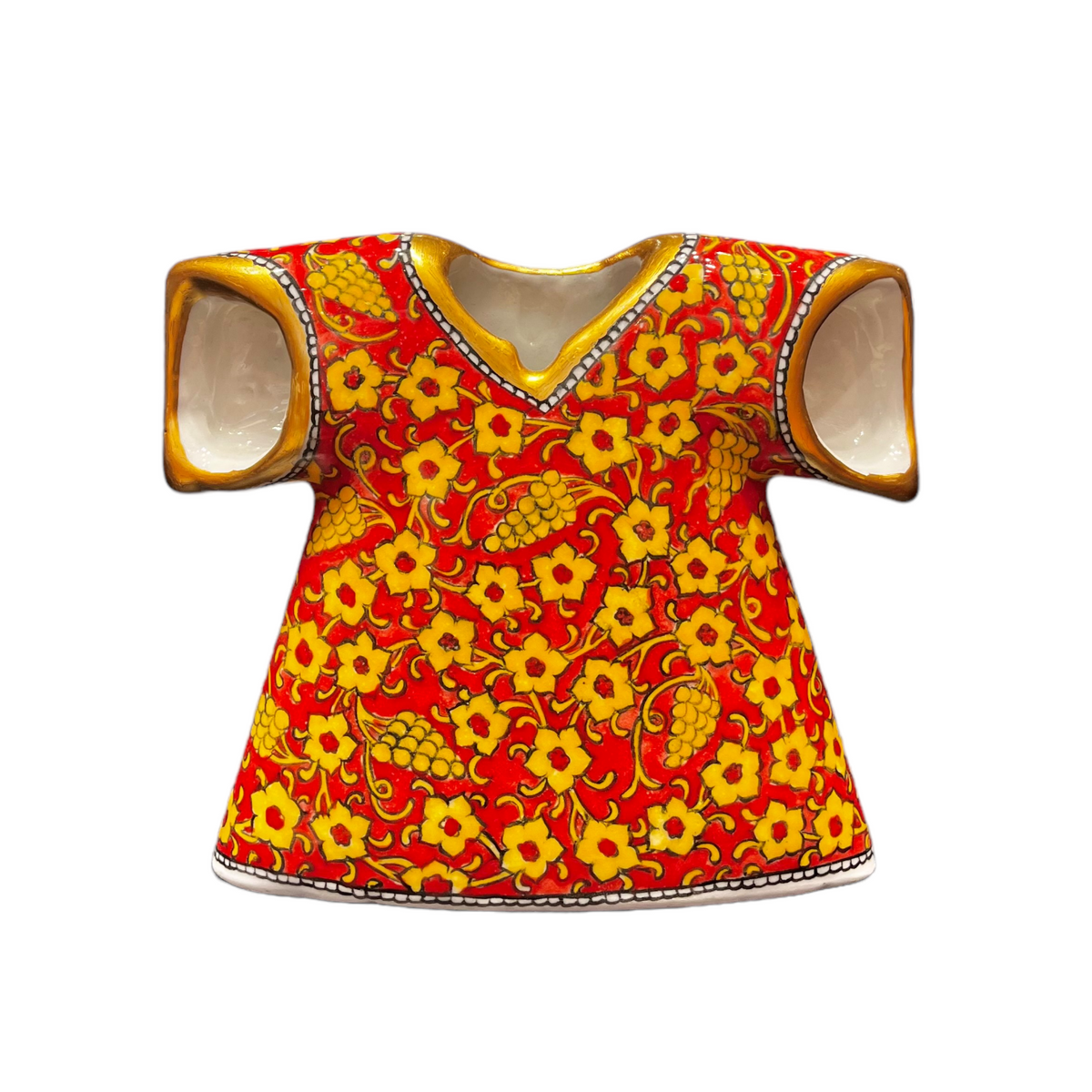 20cm quartz caftan with Grapevine leaf, Grape pattern