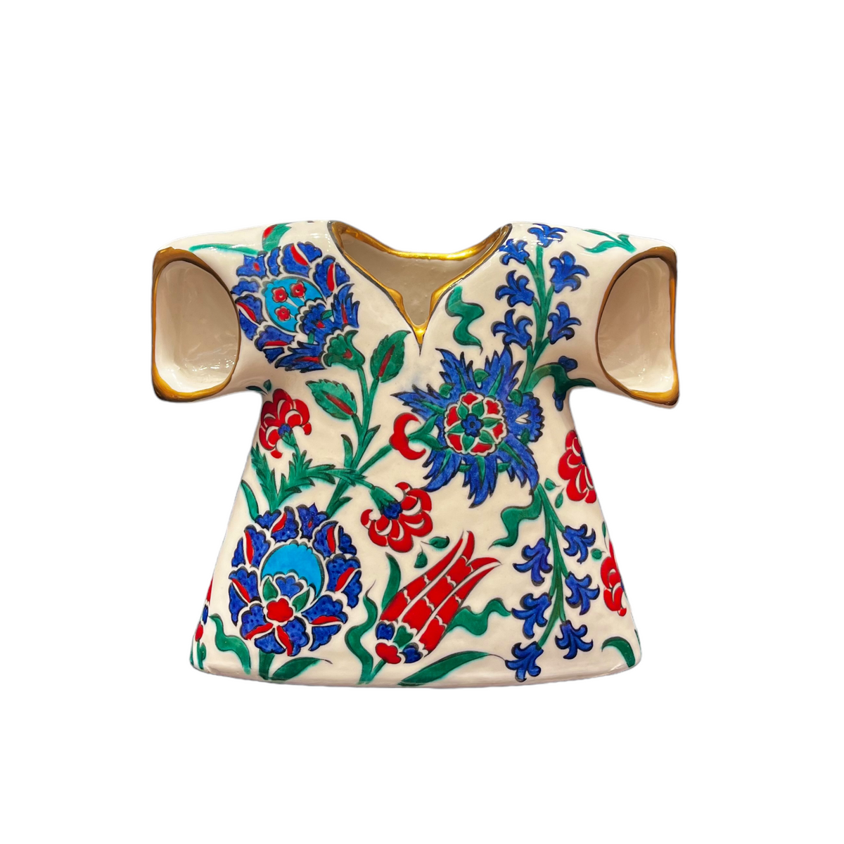 20cm quartz caftan with tulip and hyacinths iznik floral pattern
