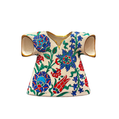 20cm quartz caftan with tulip and hyacinths iznik floral pattern