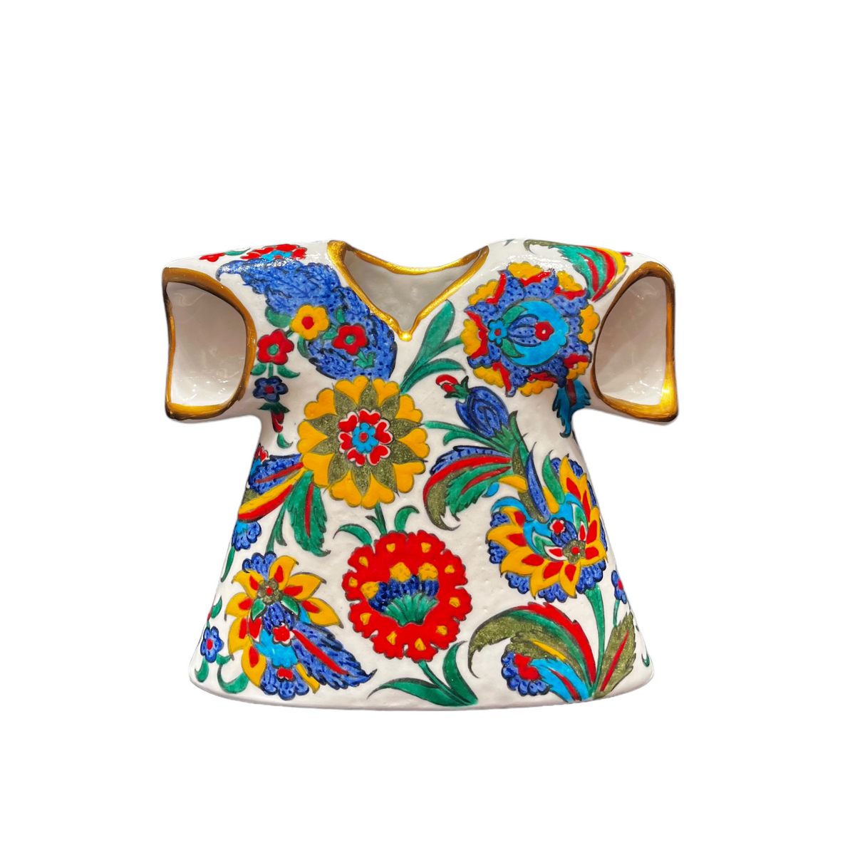 20cm quartz caftan with colorful peony iznik pattern