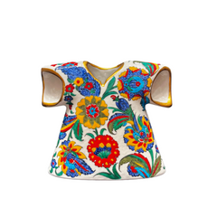20cm quartz caftan with colorful peony iznik pattern