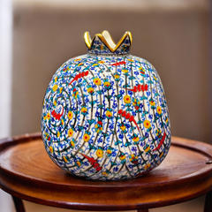 20cm quartz pomegranate with tezhip pattern