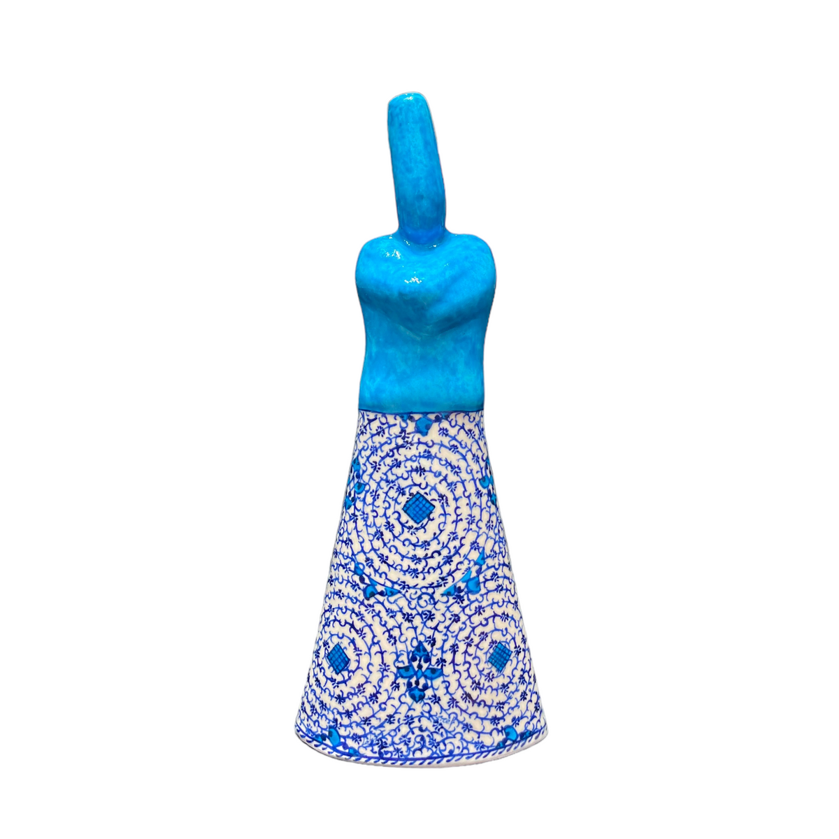 40cm Quartz whirling Dervish Figure with Iznik tugrakesh Pattern