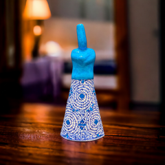 40cm Quartz whirling Dervish Figure with Iznik tugrakesh Pattern