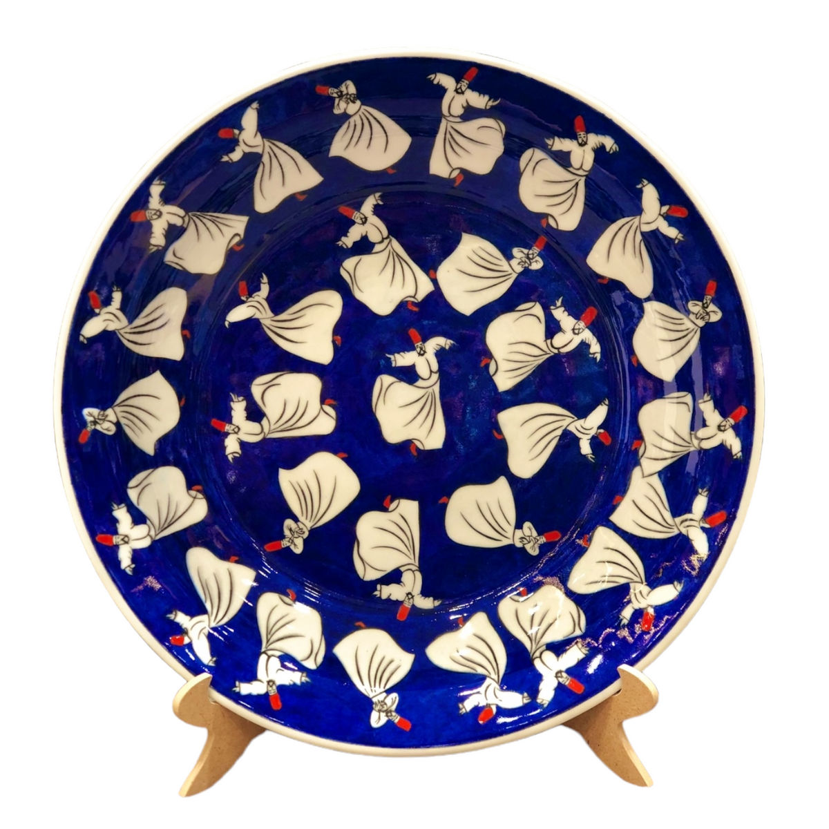 40cm Quartz Plate with whirling Dervish Pattern